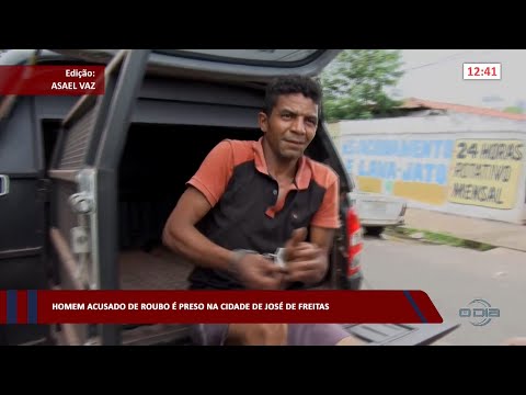 Homem acusado de roubo é preso na cidade de José de Freitas 15 02 2023