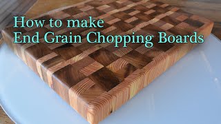 How to make end grain cutting boards / chopping boards - JordsWoodShop