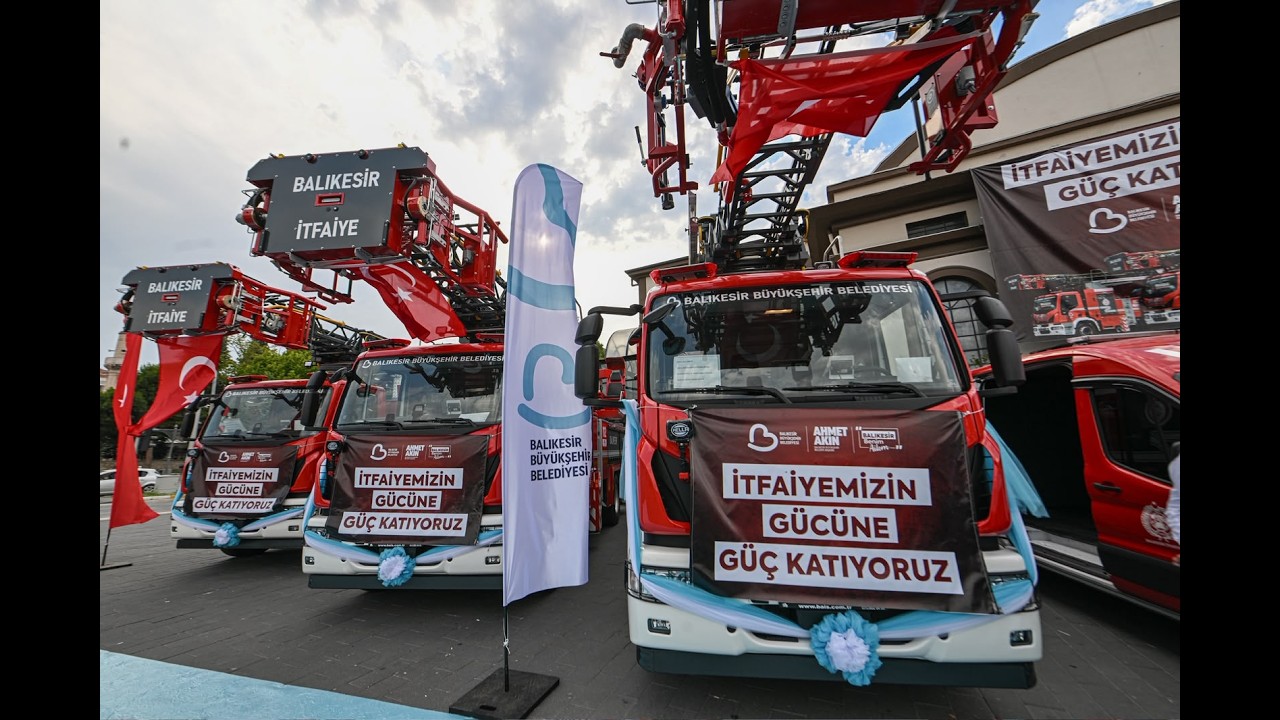 Balıkesir İtfaiyesi Yeni Araçlarla Gücüne Güç Kattı