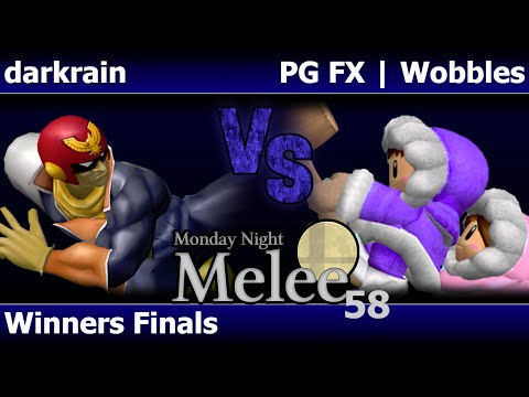 MNM 58 Melee - darkrain (C Falcon) vs PG FX | Wobbles (ICs) - Winners Finals