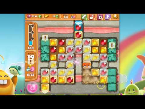 Diamond Digger Saga Level 705 (no boosters or extra moves)