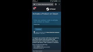How to redeem steam key on phone or mobile browser