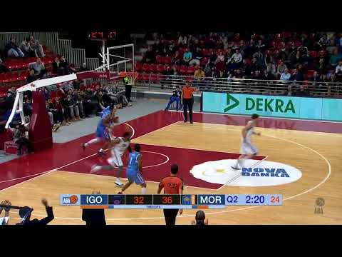 One-handed jam by Brandis Raley.-Ross! (Igokea - Mornar, 4.2.2018)