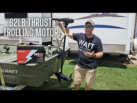 Newport NV-Series 62lb Thrust Transom Mounted Electric Trolling Motor