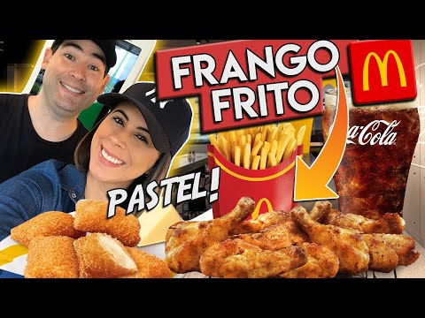 Bar Food at McDonald's: Fried Chicken and Pastel. SERIOUSLY!