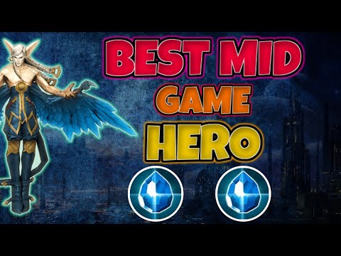 DOUBLE SHATTERGLASS THE BEST MID GAME HERO CP ADAGIO BOT LANE - VAINGLORY 5V5 GAMEPLAY