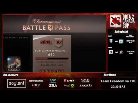 [PT-BR] Team Freedom vs FDL/// Dota 2 Canada Cup Season 7// @SangueV @Faveladoo
