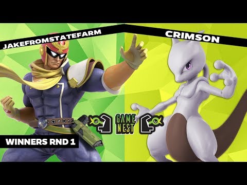 Game Nest Smash It Up: Jakefromstatefarm (Capt. Falcon) vs Crimson (Mewtwo) - Winners Round 1