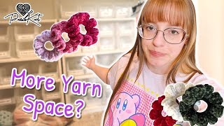 Ditching my Hardly Used Scrunchie Storage | PassioKnit Vlog