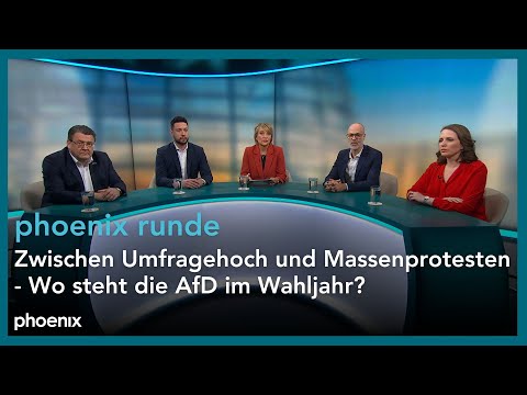 phoenix runde: Zwischen Umfragehoch und Massenprotesten - Wo steht die AfD im Wahljahr? | 22.02.2024