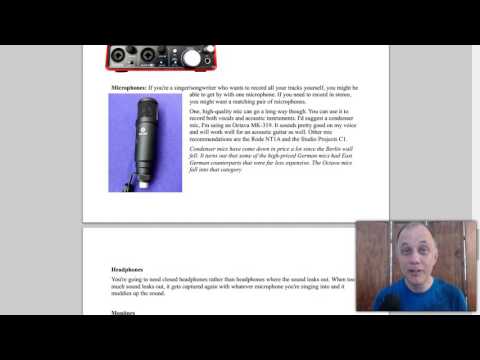 Home Recording Basics Overview