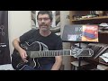 Solo guitar "blowing" on "Like Someone in Love"