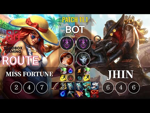 SB Route Miss Fortune vs Jhin Bot - KR Patch 11.1