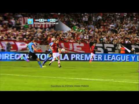 Gol Maxi Rodríguez.  Newell's 3 - Belgrano 2. Fecha 3. Torneo de Primera División 2014. FPT.