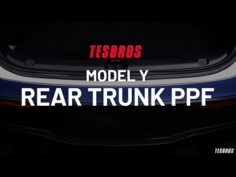 Tesla Model Y DIY Rear Trunk PPF (with sensors) Installation Instructions