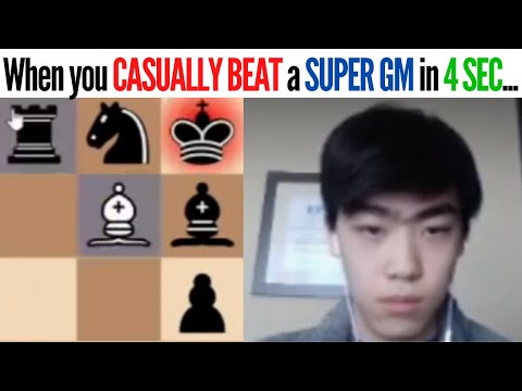 When you CASUALLY BEAT a SUPER GM in 4 SEC...