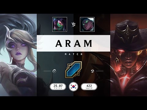 ARAM Match: Super Akali vs Super Senna - KR server Patch 25.07