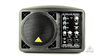 Video thumbnail for EUROLIVE B205D Ultra-Compact 150-Watt PA/Monitor Speaker System by Behringer