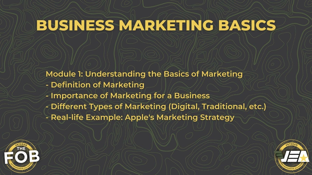 Module 1 Understanding the Basics of Marketing   Definition of Marketing   Importance of Marketing f