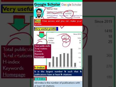 Google Scholar: Extremely Useful Research Profile