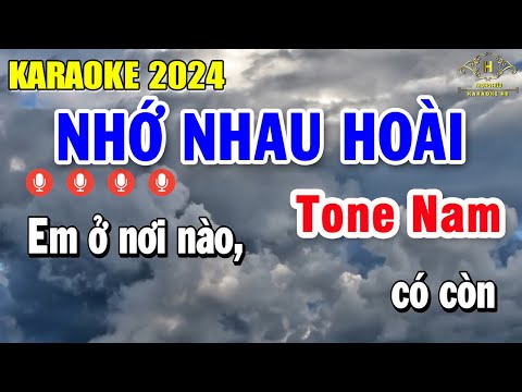 Nhớ Nhau Hoài Karaoke Tone Nam ( Am ) Nhạc Sống Âm Thanh Chuẩn | Trọng Hiếu