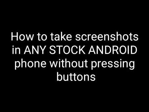 Screenshot without pressing buttons | Stock Android|