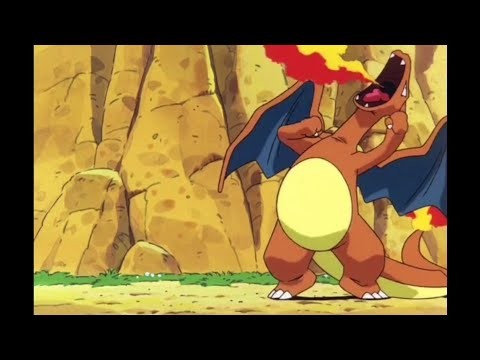 Ash's Charizard gets angry after Pikachu and Raichu stepped on his tail || Funny moment