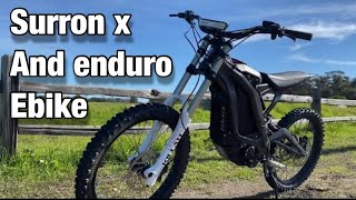 Enduro ebike among surrons( Surron vs enduro ebike race.
