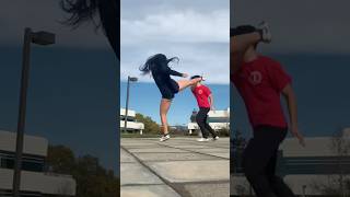 Download lagu Sister VS Brother Fight 👊 #martialarts #kungfu #shorts mp3