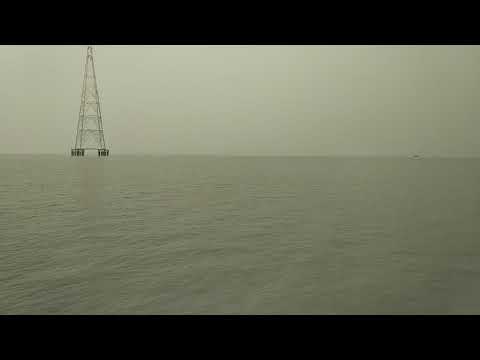 Ganga Sagar beach by ship