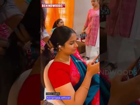 CUTE ஆ பாட்டு கேட்டு கிட்டே MAKEUP🥰 ETHIRNEECHAL NANDINI❤️