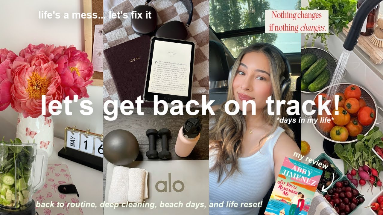 LET'S GET BACK ON TRACK!🧺 ultimate reset routine, spring days, deep cleaning, & working out!