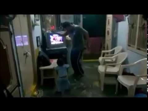 Father and son dance competition