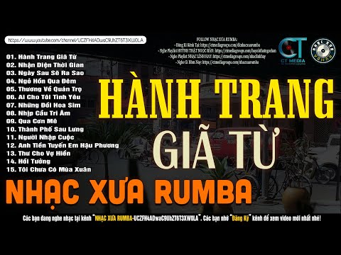 Nhạc Xưa Rumba Hiếm Có Vô Cùng | Lk Nhạc Lính Xưa 1975 Tuyển Chọn Bất Hủ - HÀNH TRANG GIÃ TỪ
