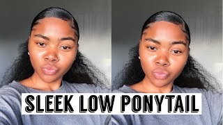 EASY Slick Low Ponytail Tutorial ♡