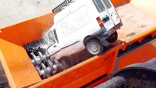 10 Most Powerful Shredders in Action of crushing