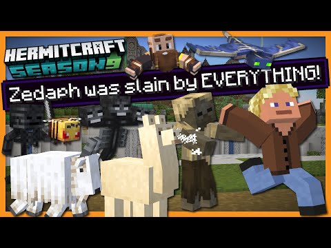 ZedaphPlays - Slain by EVERYTHING??? - Minecraft Hermitcraft Season 9