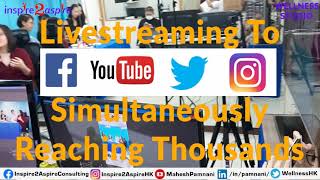 Livestreaming Webcasting To Youtube Facebook Instagram Twitter & Your Website Si