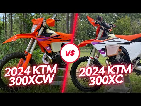2024 KTM 300XCW TBI vs 2024 KTM 300 XC TBI   http://youtube.com/@dirtabletv?sub_confirmation=1