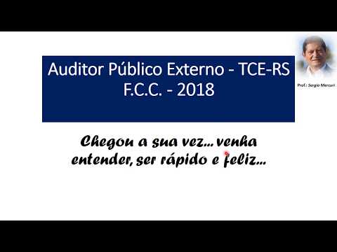 RESOLUÇÃO DA QUESTÃO DA PROVA AUDITOR - TCE-RS  F.C.C. – 2018 - JUROS SIMPLES