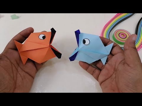 Wie man einen Papierfisch macht | Origami Fisch basteln mit papier