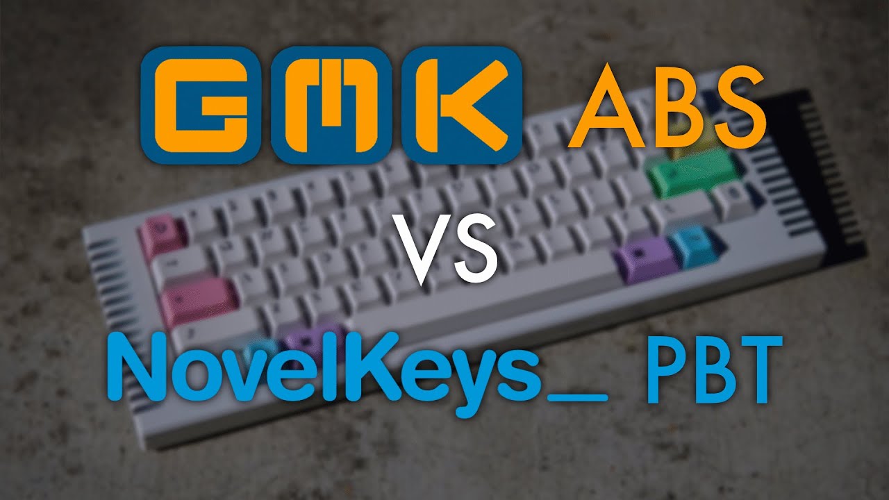 GMK ABS vs NovelKeys PBT Cherry Keycap Sound Comparison