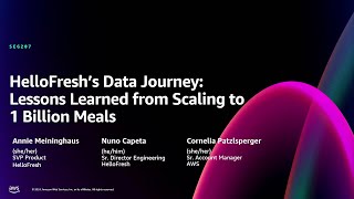 AWS re:Invent 2024 - HelloFresh’s data journey: Insights from scaling to 1 billion meals (SEG207)