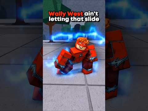 WALLY WEST vs SONIC in TSB! | #thestrongestbattlegrounds #roblox #tsb #shorts #anime