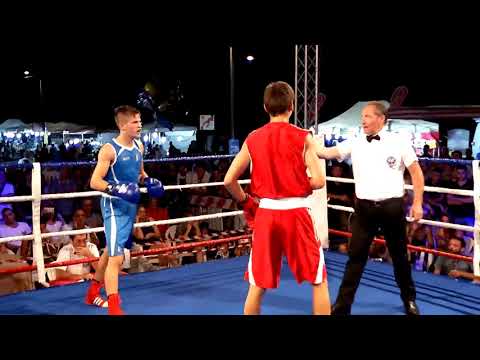Combattimento di pugilato della Nazionale Italiana - Conopliov VS Christian Gasparri