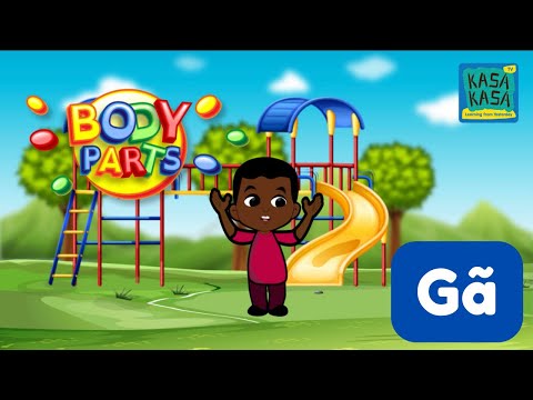 Ga for kids | Gbɔmɔtso lɛ he nii - Ga children's song for parts of the body | Ga nursery rhyme