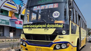 Chasing a new yellow bus into town