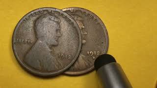 1912 US Lincoln One Cent Coins Worth $10,000 Plus - DC Minutes United States Pennies