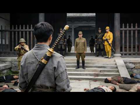 功夫電影！全家被日軍殺害，功夫小子怒發衝冠為他們復仇！#kungfu #movie