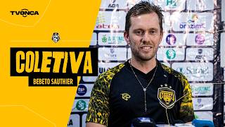 Entrevista coletiva técnico Bebeto Sauthier (pós-jogo Amazonas x Porto Velho-RO)